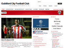 Tablet Screenshot of guildfordcityfc.co.uk